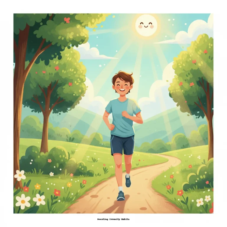 햇살 받으며 가볍게 달리기 하기