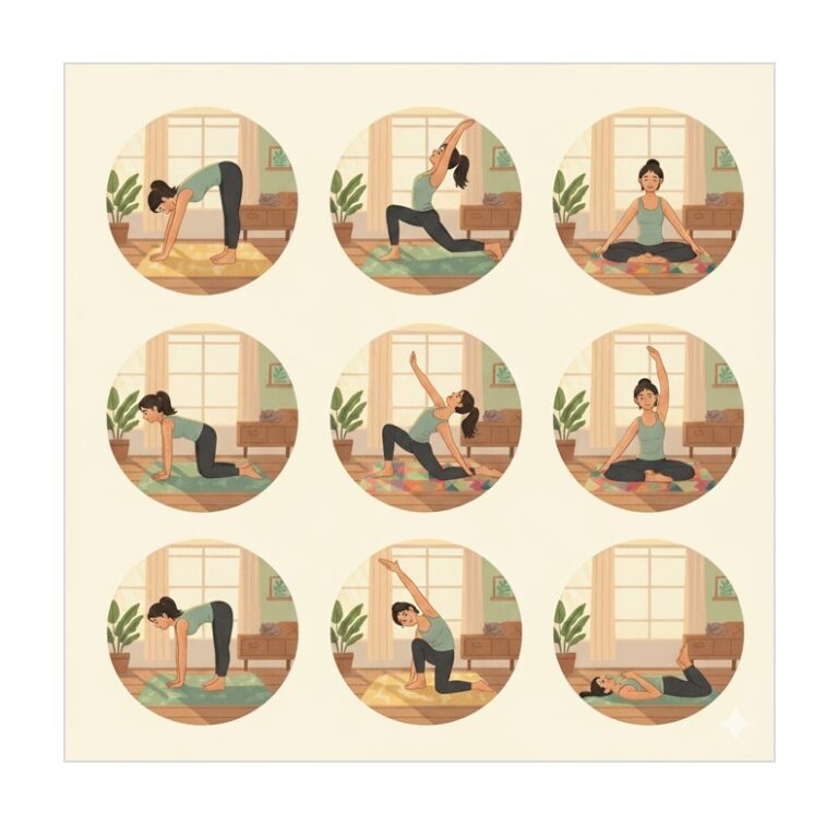 스트레칭 하는 모습