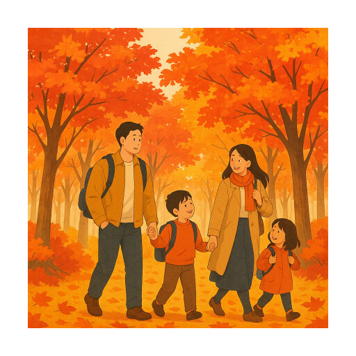 가족 나들이 단풍구경