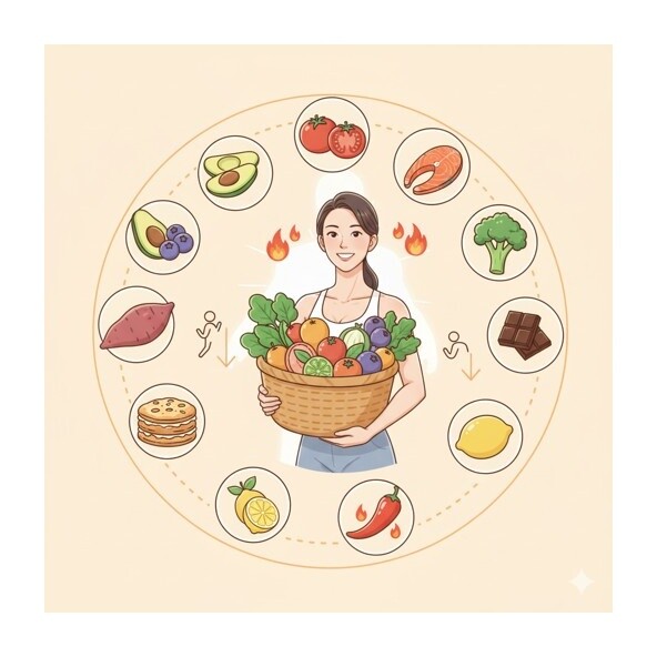 다이어트 식품들